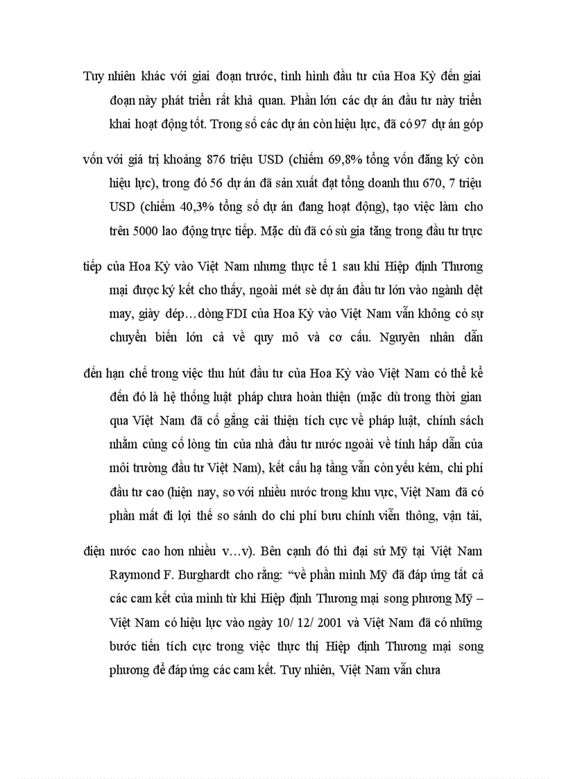 image for page Đầu tư trực tiếp của Hoa Kỳ vào Việt Nam thời gian qua.