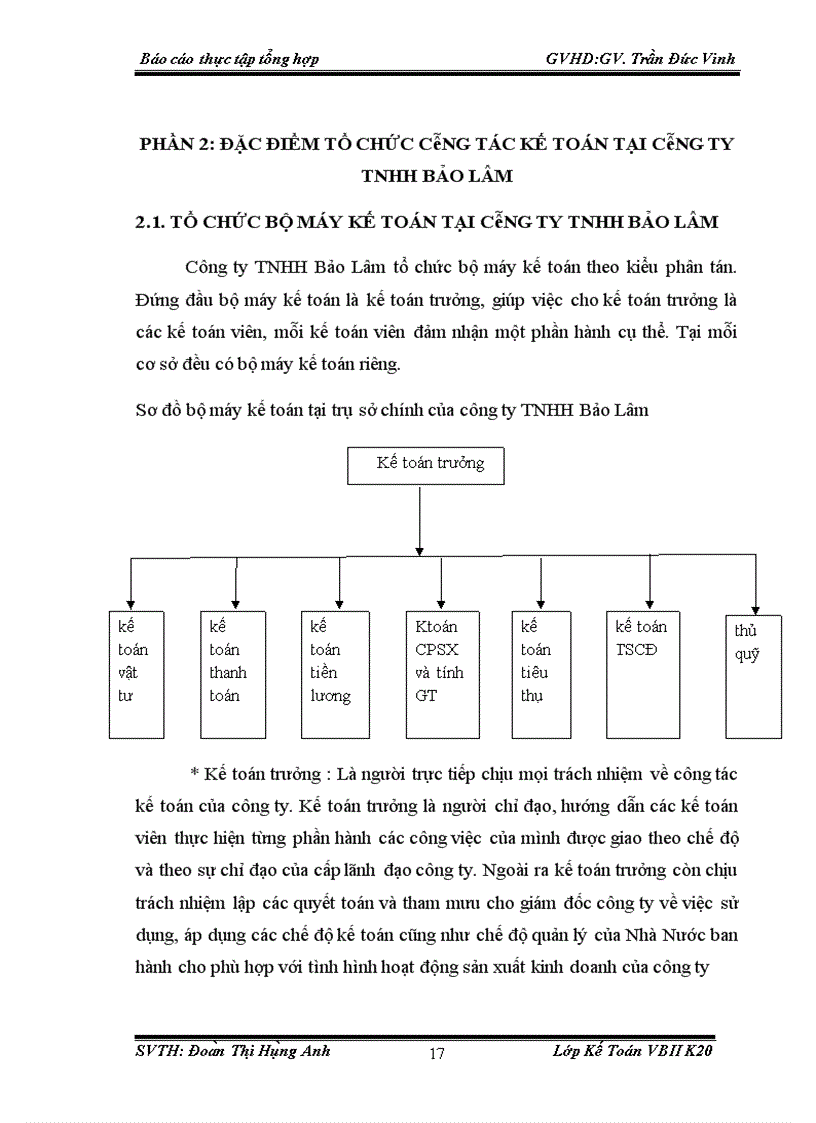 image for page Đặc điểm tổ chức công tác kế toán tại công ty TNHH Bảo Lâm