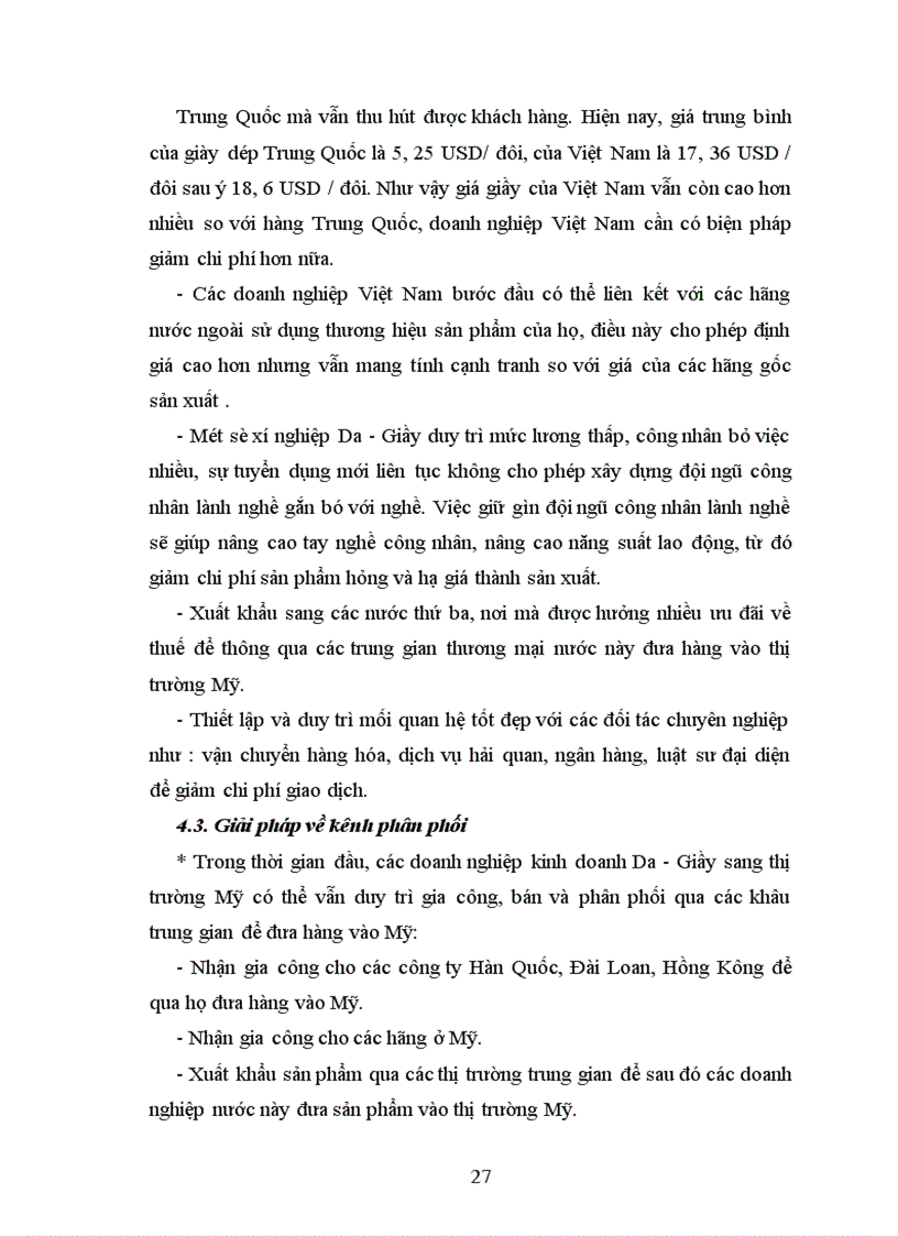 image for page Giải pháp thâm nhập thị trường Mỹ của nghành da giày Việt Nam