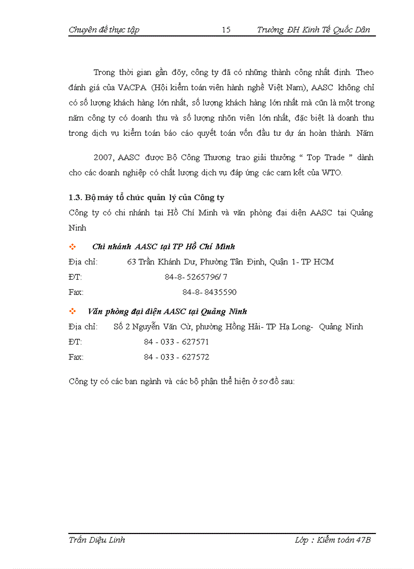 image for page Báo cáo thực tập tại công ty TNHH dịch vụ tư vấn tài chính kế toán và kiểm toán – AASC