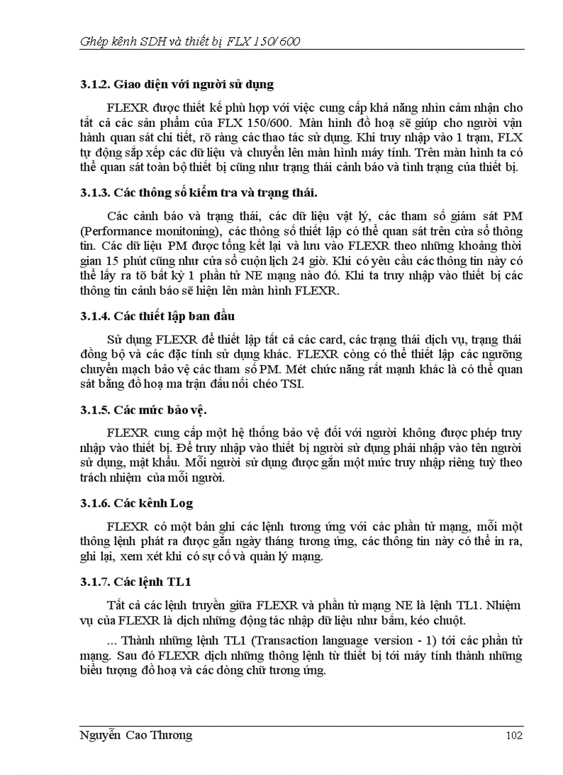 image for page Chức năng của sơ đồ khối và các chỉ thị cảnh báo các loại card trong hệ thống FLX 150/600