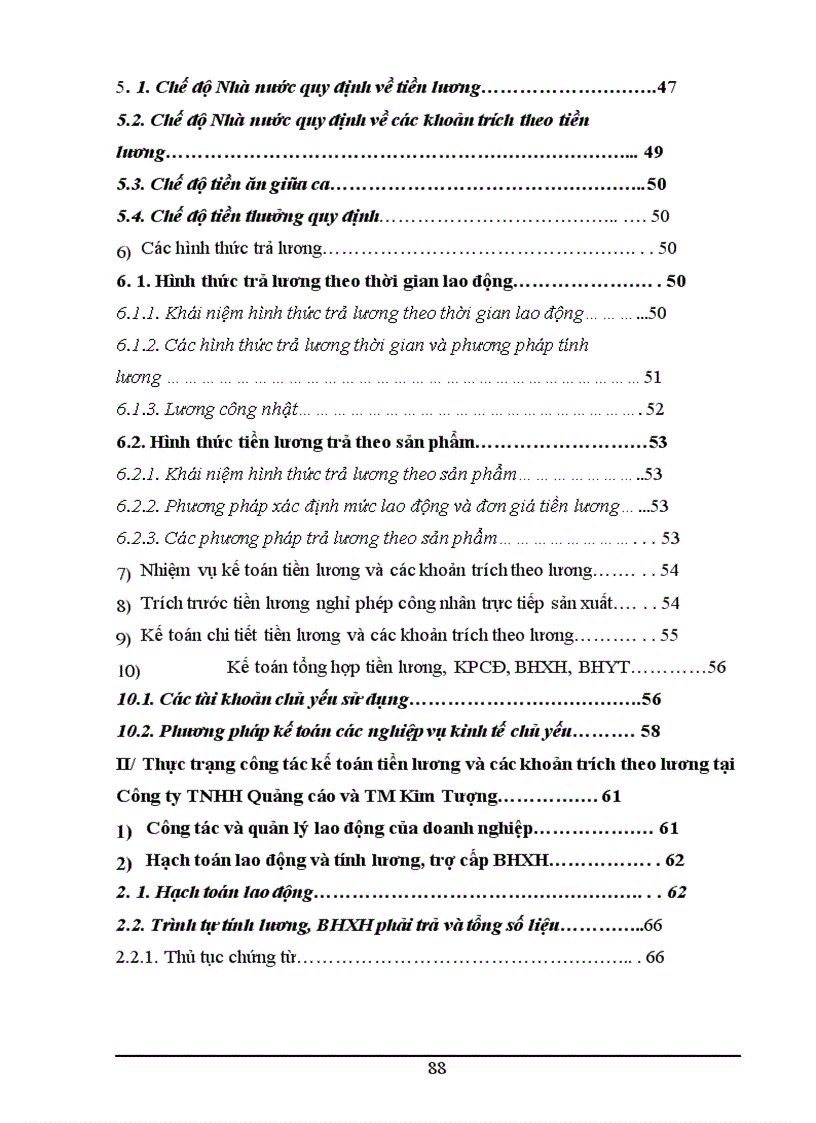 image for page Tiền lương và các khoản trích theo lương tại Công ty TNHH Quảng cáo và TM Kim Tượng