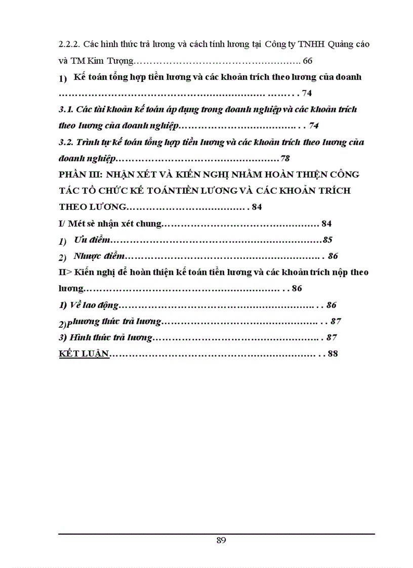 image for page Tiền lương và các khoản trích theo lương tại Công ty TNHH Quảng cáo và TM Kim Tượng