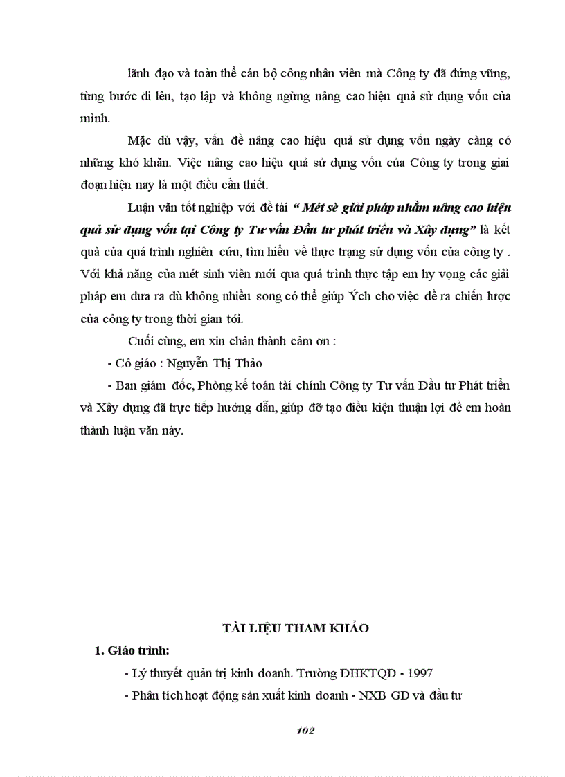 image for page Một số giải pháp nhằm nâng cao hiệu quả sử dụng vốn tại công ty tư vấn đầu tư phát triển và xây dựng