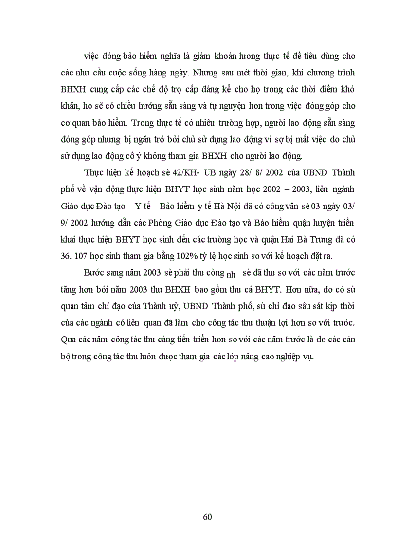 image for page Công tác thu BHXH tại Bảo Hiểm Xã Hội Quận Hai Bà Trưng