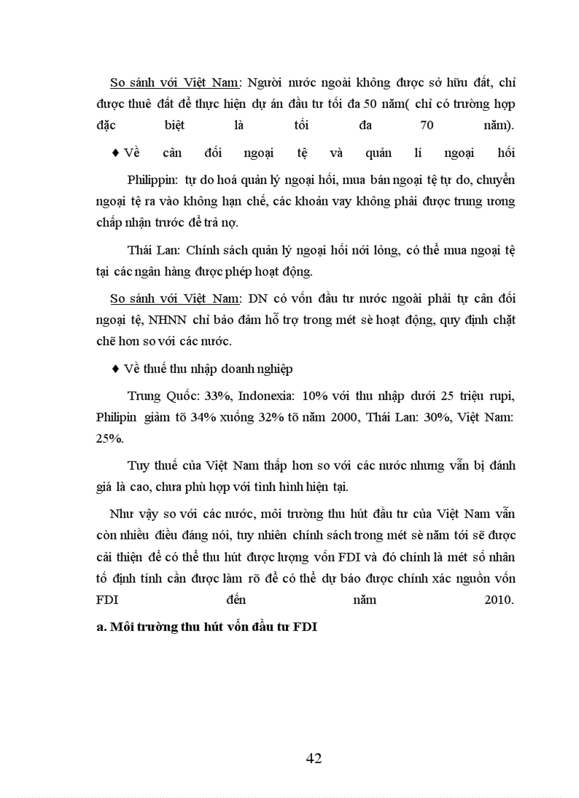 image for page Phân tích và dự báo nguồn vốn FDI có thể thu hút vào Việt Nam đến năm 2010