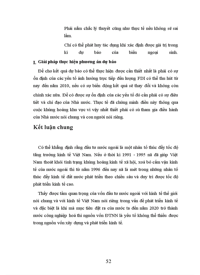 image for page Phân tích và dự báo nguồn vốn FDI có thể thu hút vào Việt Nam đến năm 2010