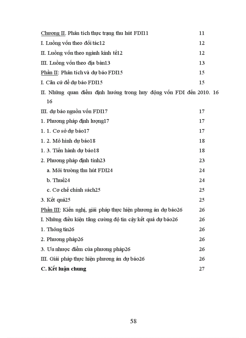 image for page Phân tích và dự báo nguồn vốn FDI có thể thu hút vào Việt Nam đến năm 2010