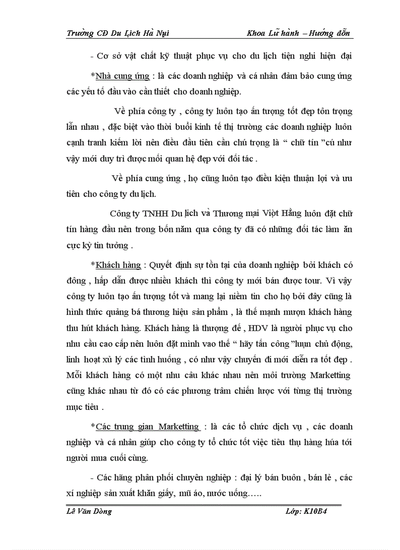 image for page Công ty TNHH Thương mại và Du lịch Việt Hằng