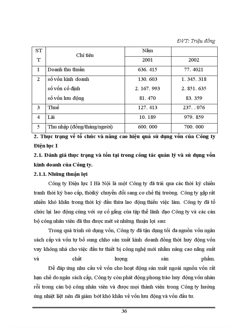 image for page Vốn kinh doanh và những biện pháp nâng cao hiệu quả sử dụng vốn kinh doanh ở Công ty Điện lực I