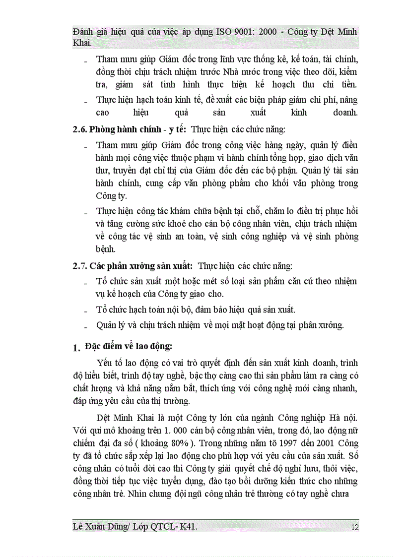 image for page Đánh giá hiệu quả của việc áp dụng ISO 9001:2000 tại Công ty Dệt Minh Khai