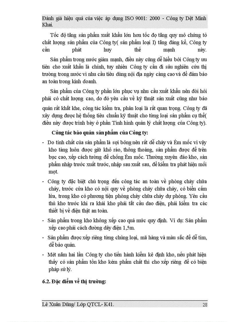 image for page Đánh giá hiệu quả của việc áp dụng ISO 9001:2000 tại Công ty Dệt Minh Khai