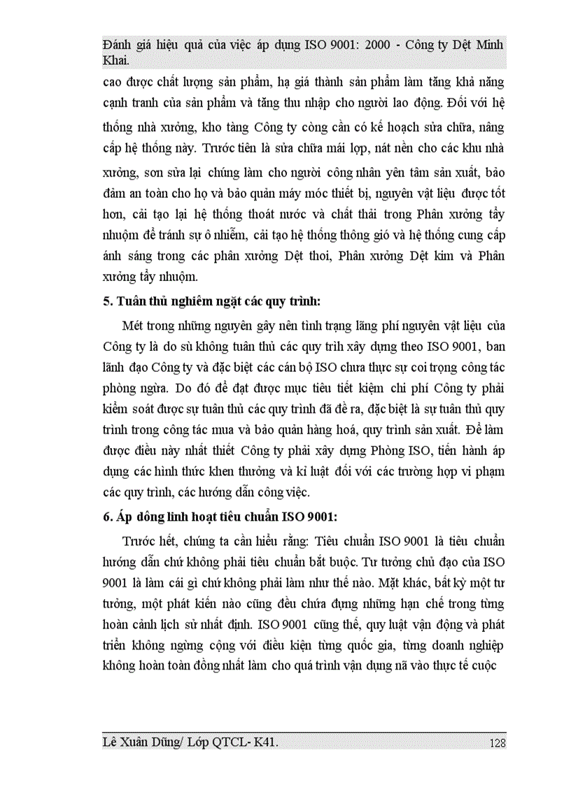 image for page Đánh giá hiệu quả của việc áp dụng ISO 9001:2000 tại Công ty Dệt Minh Khai