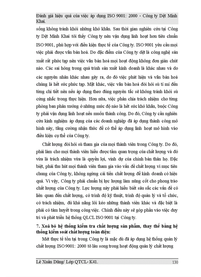 image for page Đánh giá hiệu quả của việc áp dụng ISO 9001:2000 tại Công ty Dệt Minh Khai
