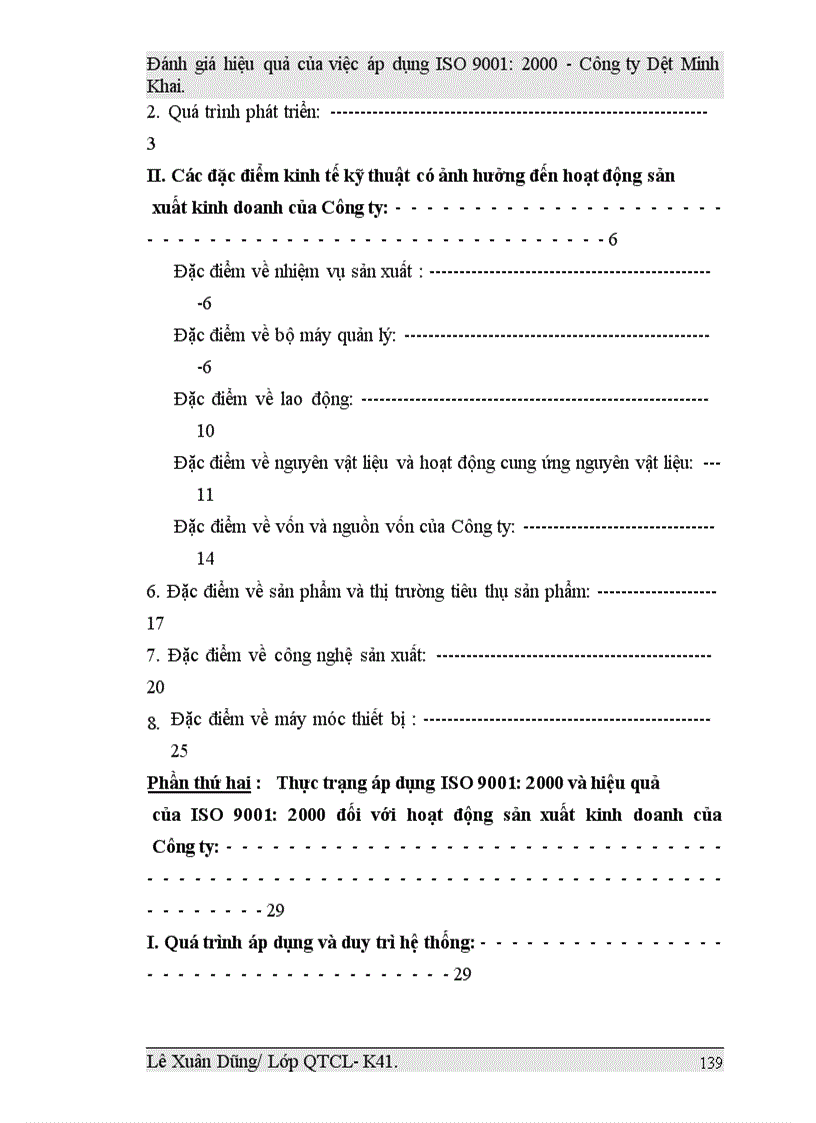 image for page Đánh giá hiệu quả của việc áp dụng ISO 9001:2000 tại Công ty Dệt Minh Khai