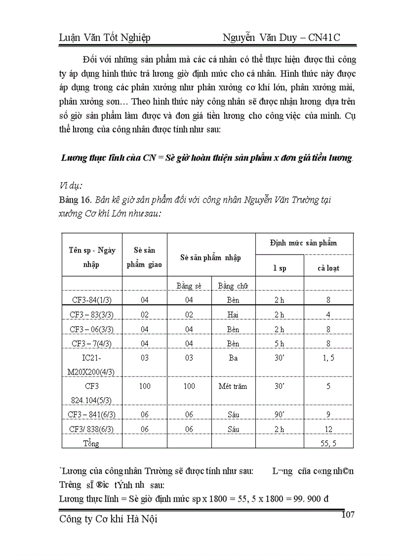 image for page Một số biện pháp cơ bản nhằm củng cố và hoàn thiện hình thức tiền lương theo giờ định mức ở Công ty Cơ khí Hà Nội