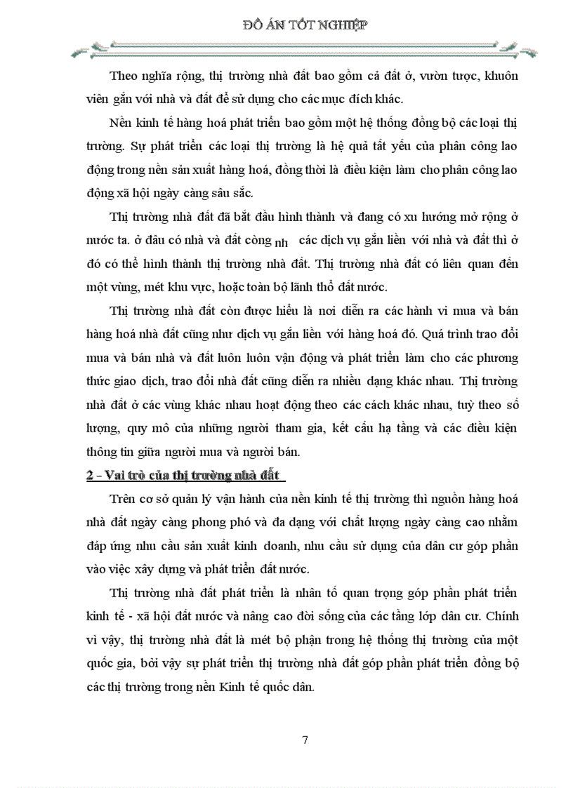 image for page Thị trường bất động sản và thị trường nhà đất