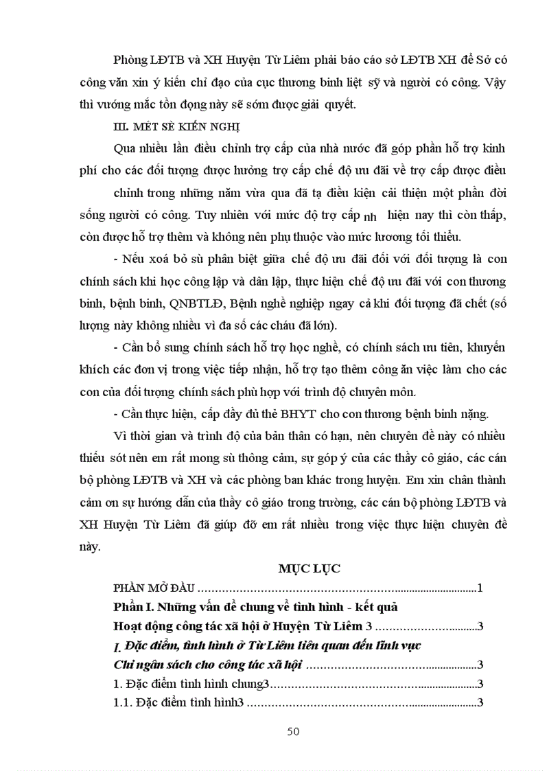 image for page Phân tích công tác quản lý chi Ngân sách cho đối tượng chính sách xã hội và bảo trợ xã hội của Phòng LĐTB và XH Huyện Từ Liêm