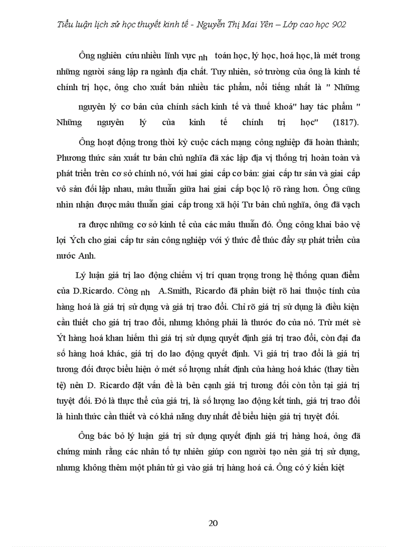 image for page Lý luận Học thuyết Giá trị lao động của trường phái cổ điển Anh và những đóng góp to lớn mang tính cách mạng của C. Mác vào học thuyết này.