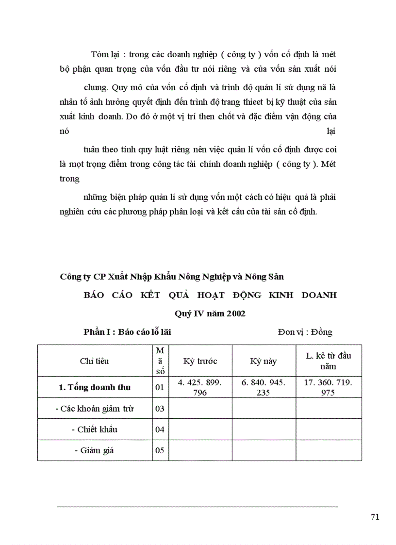 image for page Công tác tổ chức quản lý và sử dụng vốn kinh doanh của Công Ty CP Xuất Nhập Khẩu Vật Tư Nông Nghiệp Và Nông Sản