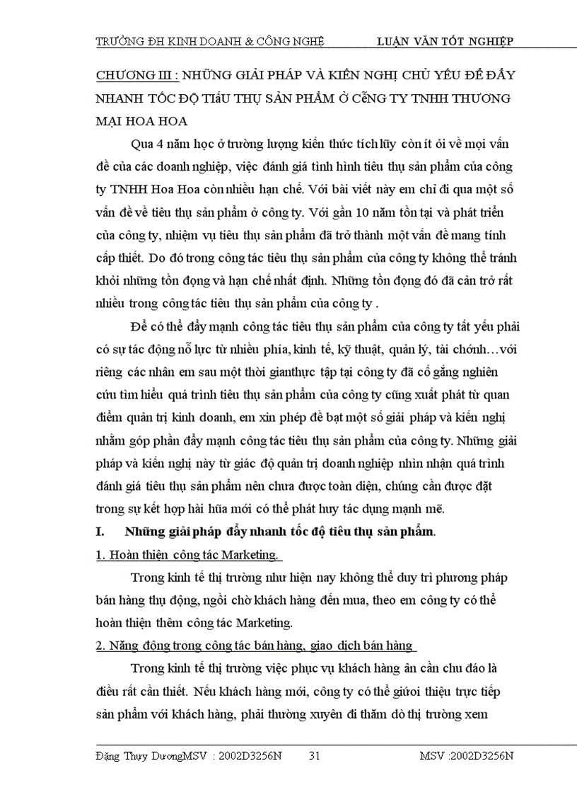 image for page Thực trạng kênh phân phối và các hoạt động marketing trong kênh của công ty tnhh thương mại