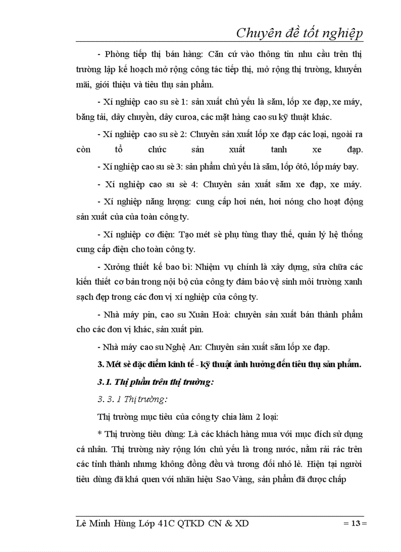 image for page Tiêu thụ sản phẩm tại công ty cao su Sao Vàng