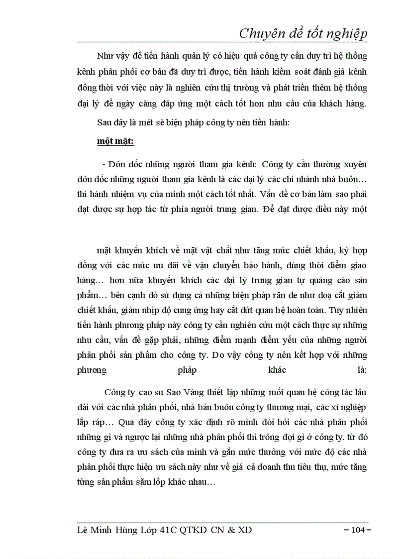 image for page Tiêu thụ sản phẩm tại công ty cao su Sao Vàng