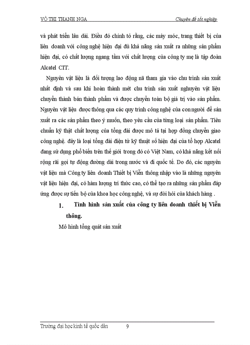 image for page Chuyển đổi hệ thống chất lượng theo tiêu chuẩn ISO 9000 : 1994 sang ISO 9000 : 2000 tại công ty liên doanh thiết bị Viễn thông
