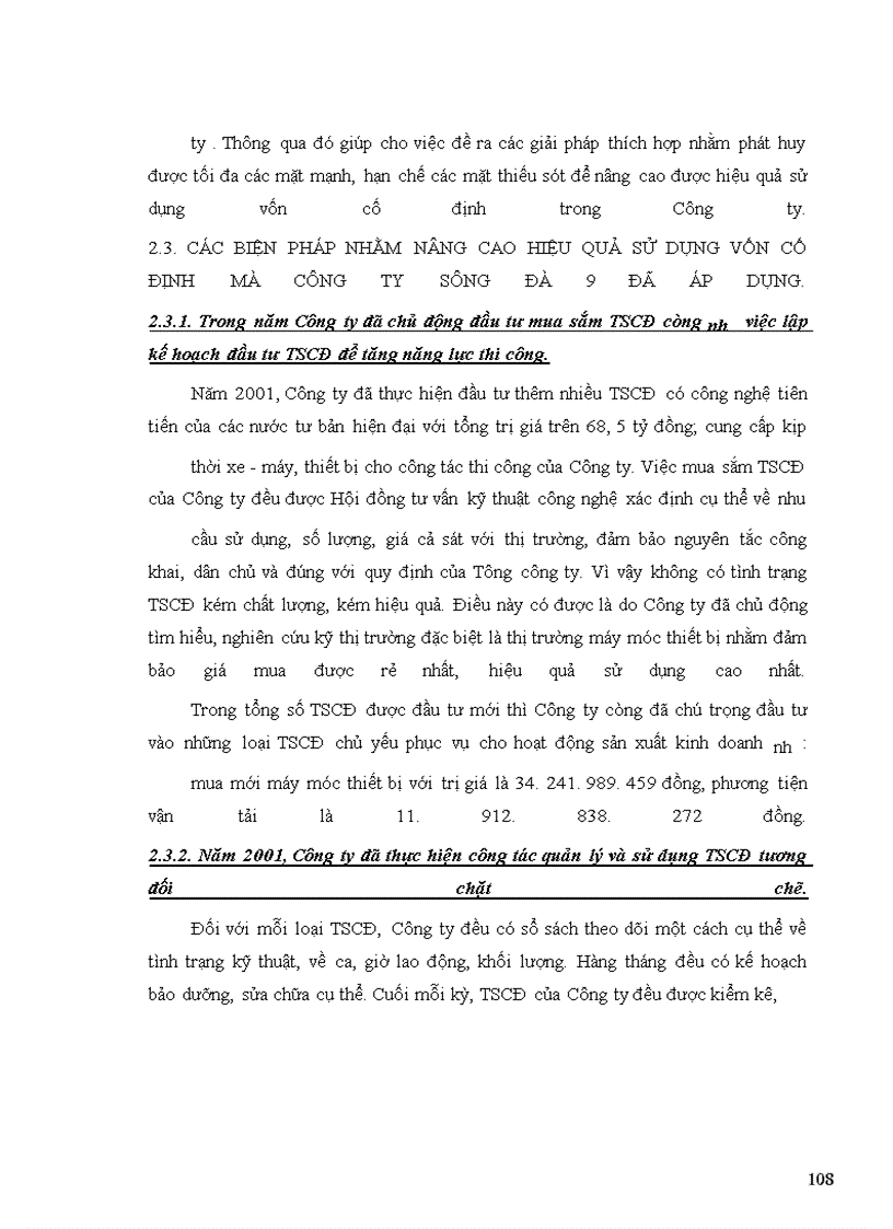 image for page Nâng cao hiệu quả sử dụng vốn cố định ở Công ty Sông Đà 9