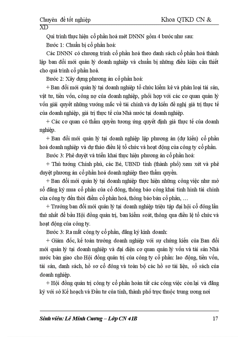image for page Giải pháp đẩy nhanh quá trình cổ phần hoá ở Nhà máy cơ điện ELMACO Nội dung của chuyên đề gồm 3 phần chính