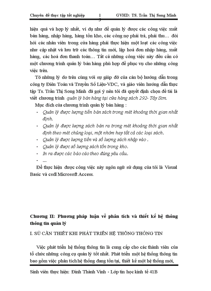 image for page Xây dựng chương trình quản lý bán hàng tại cửa hàng sách 292Tây Sơn- Hà Nội