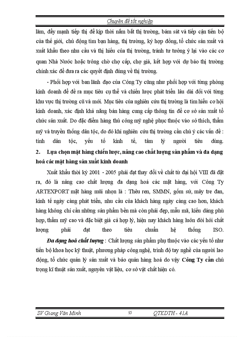 image for page Một Số Biện Pháp Thúc Đẩy Xuất Khẩu Hàng Thủ Công Mỹ Nghệ ở Công Ty ARTEXPORT