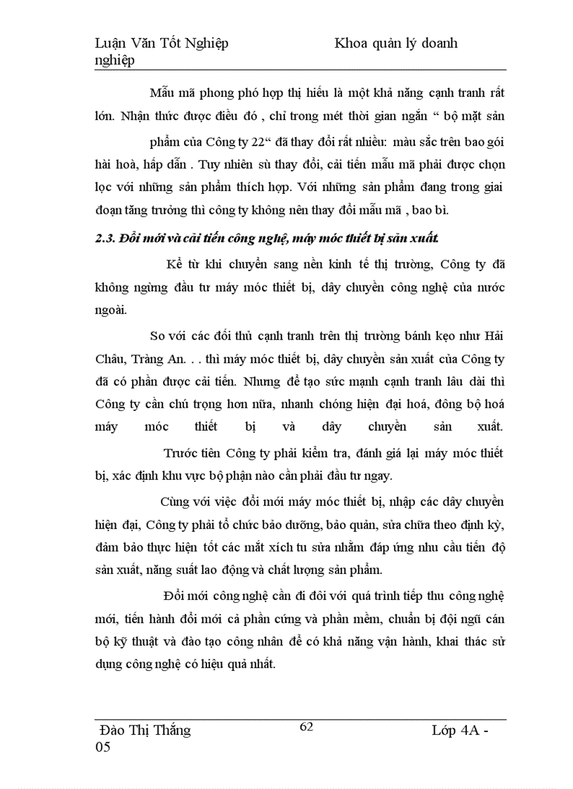 image for page Chất lượng sản phẩm với việc nâng cao khả năng cạnh tranh ở công ty 22.