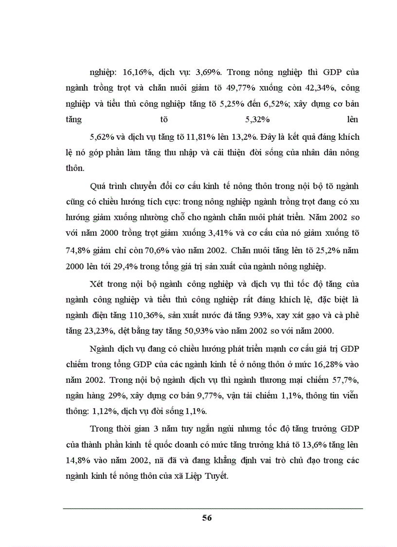 image for page Thực trạng và một số giải pháp nhằm chuyển đổi cơ cấu kinh tế nông thôn ở xã Liệp Tuyết – Quốc Oai – Hà Tây