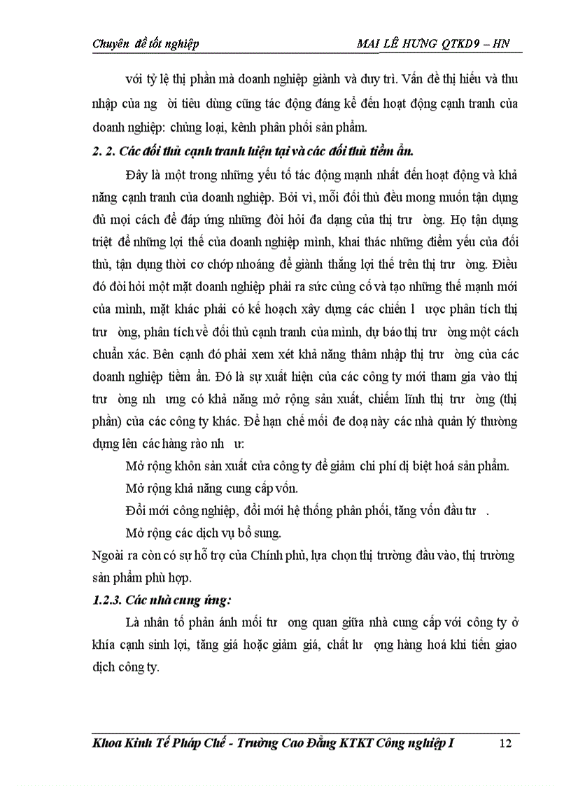 image for page Một số giải pháp nhằm nâng cao khả năng cạnh tranh ở Cụng ty Dệt 8