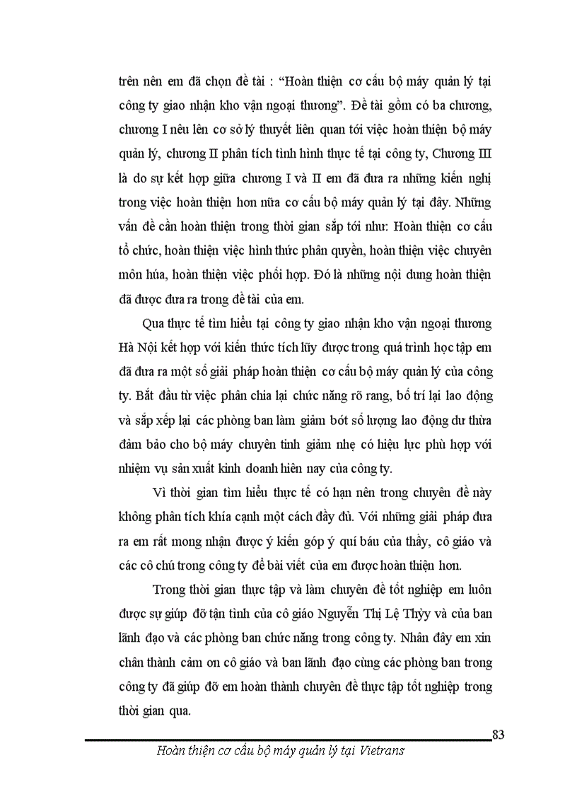 image for page Hoàn thiện cơ cấu bộ máy quản lý tại công ty giao nhận kho vận ngoại thương