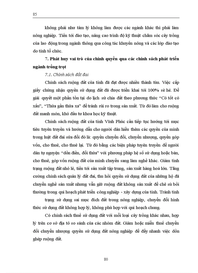 image for page Thực trạng và giải pháp chuyển dịch cơ cấu kinh tế ngành trồng trọt tỉnh Vĩnh Phúc đến năm 2010