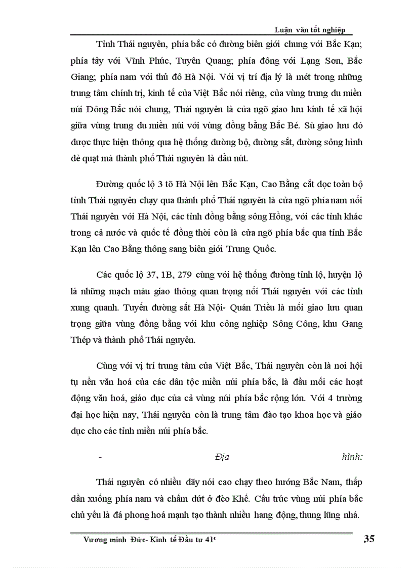 image for page Định hướng và một số giải pháp chủ yếu nhằm tăng cường thu hút vốn đầu tư trên địa bàn tỉnh Thái nguyên giai đoạn 2005-2010