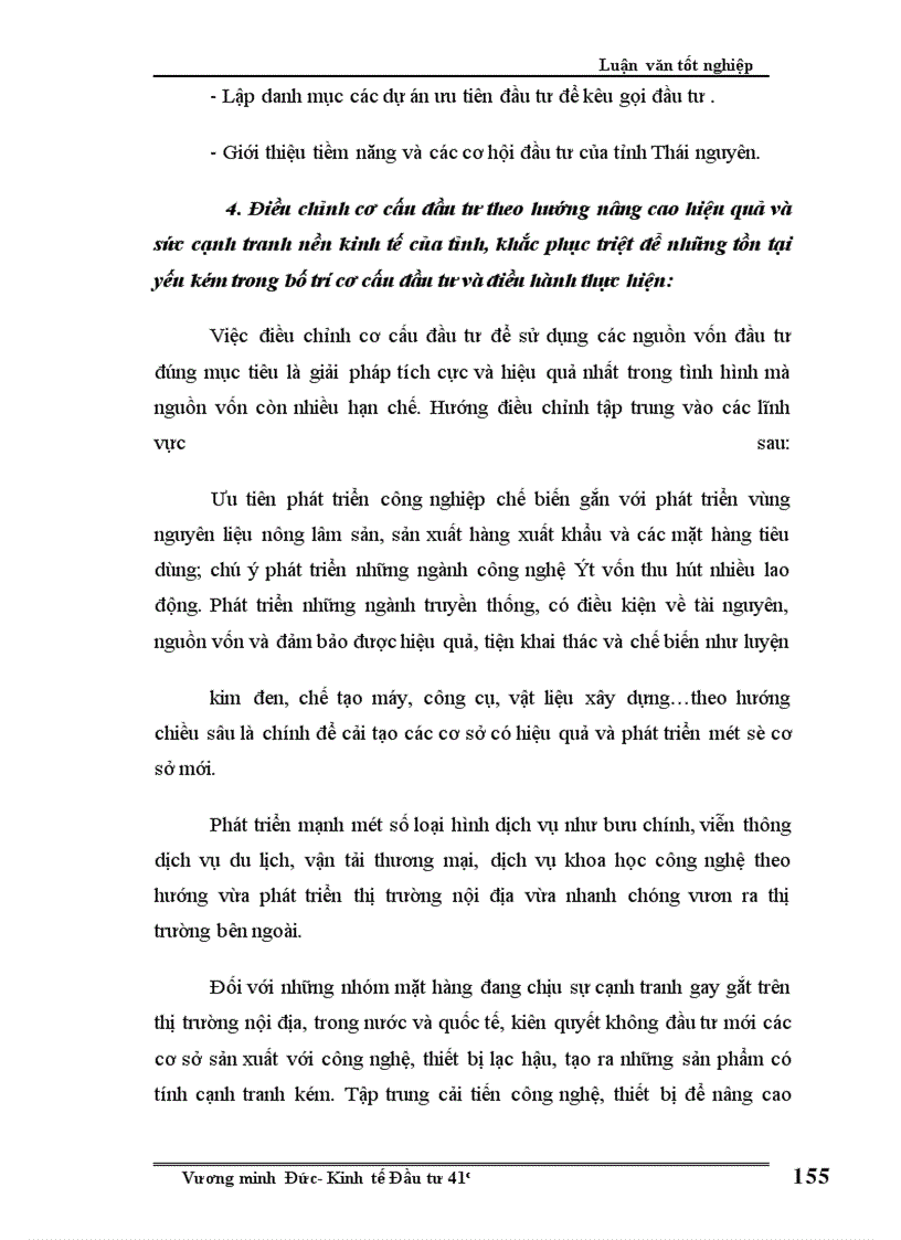 image for page Định hướng và một số giải pháp chủ yếu nhằm tăng cường thu hút vốn đầu tư trên địa bàn tỉnh Thái nguyên giai đoạn 2005-2010