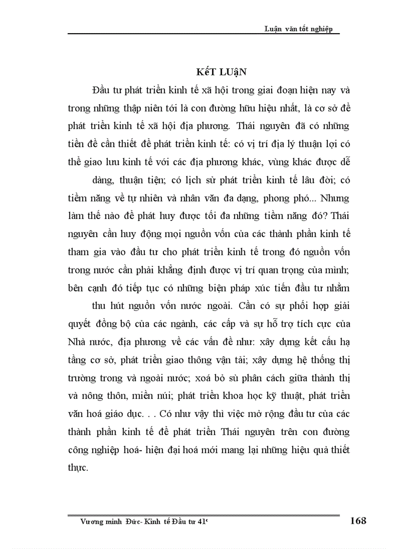 image for page Định hướng và một số giải pháp chủ yếu nhằm tăng cường thu hút vốn đầu tư trên địa bàn tỉnh Thái nguyên giai đoạn 2005-2010