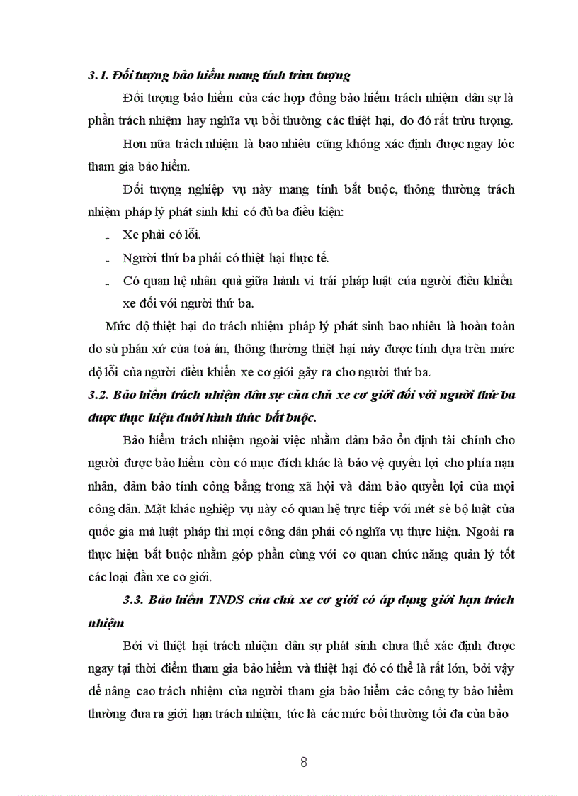 image for page Nghiệp vụ bảo hiểm trách nhiệm dân sự của chủ xe cơ giới đối với người thứ ba- Kiến nghị nhằm thực hiện tốt nghiệp vụ theo nghị định 15/2003/NĐ-CP của Chính phủ tại PJICO giai đoạn 1998-2002 vi trục lợi bảo hiểm