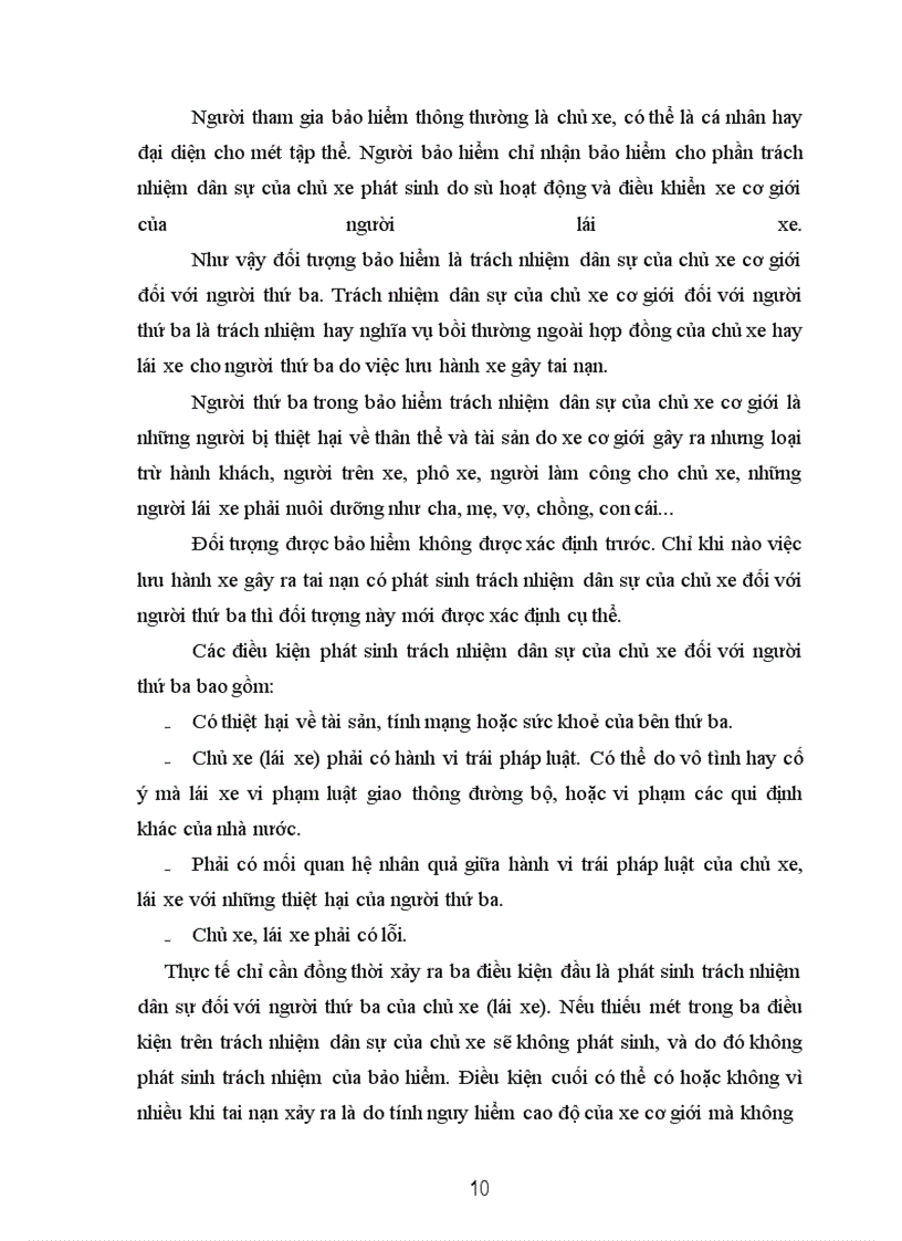 image for page Nghiệp vụ bảo hiểm trách nhiệm dân sự của chủ xe cơ giới đối với người thứ ba- Kiến nghị nhằm thực hiện tốt nghiệp vụ theo nghị định 15/2003/NĐ-CP của Chính phủ tại PJICO giai đoạn 1998-2002 vi trục lợi bảo hiểm