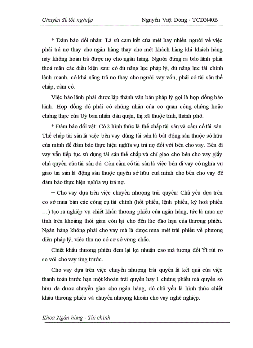image for page Hoạt động đảm bảo tiền vay bằng tài sản cầm cố, thế chấp của khách hàng vay tại Sở giao dịch I - Ngân hàng Công thương Việt Nam
