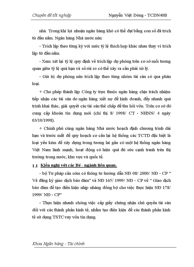 image for page Hoạt động đảm bảo tiền vay bằng tài sản cầm cố, thế chấp của khách hàng vay tại Sở giao dịch I - Ngân hàng Công thương Việt Nam