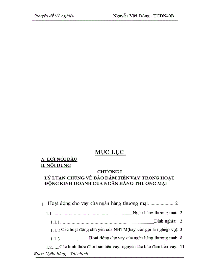 image for page Hoạt động đảm bảo tiền vay bằng tài sản cầm cố, thế chấp của khách hàng vay tại Sở giao dịch I - Ngân hàng Công thương Việt Nam