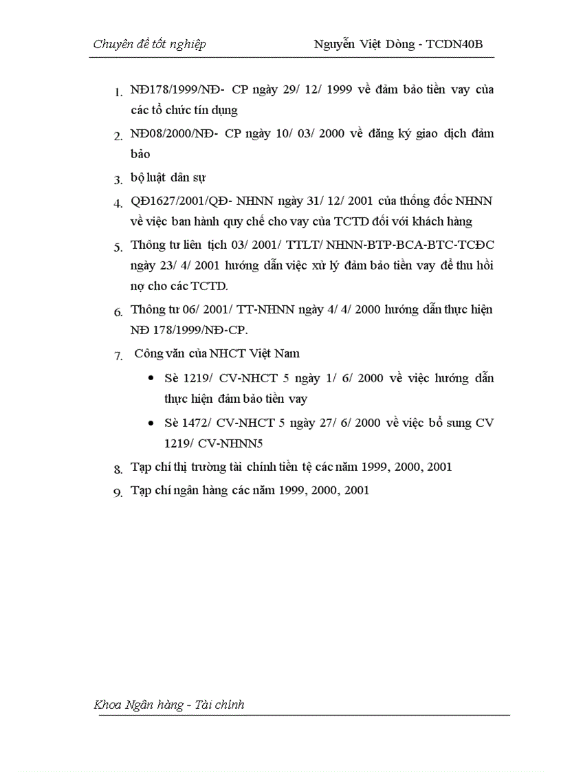 image for page Hoạt động đảm bảo tiền vay bằng tài sản cầm cố, thế chấp của khách hàng vay tại Sở giao dịch I - Ngân hàng Công thương Việt Nam