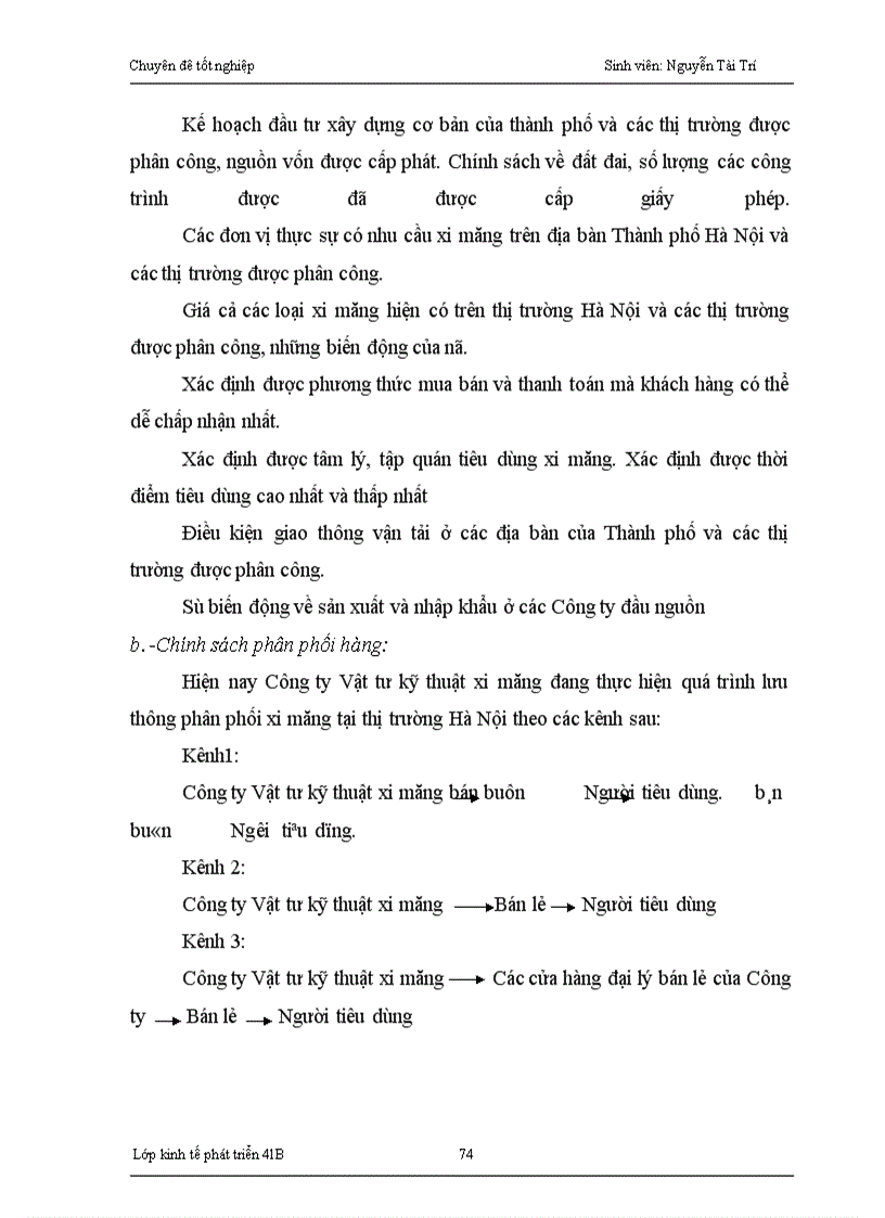 image for page Chiến lược phát triển thị trường tiêu thụ ở Công ty Vật tư kỹ thuật xi măng