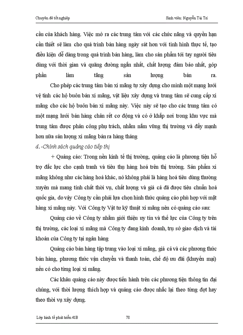 image for page Chiến lược phát triển thị trường tiêu thụ ở Công ty Vật tư kỹ thuật xi măng