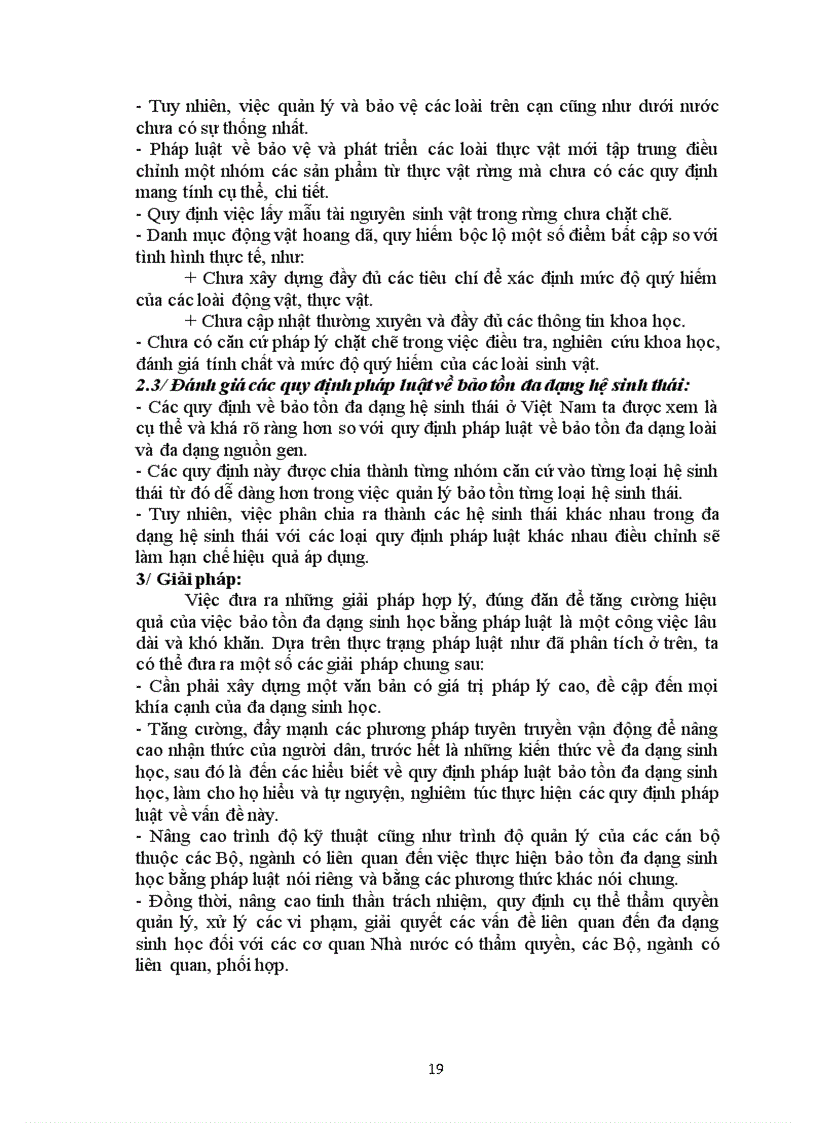 image for page Đánh giá thực trạng pháp luật về bảo tồn đa dạng sinh học ở nước ta