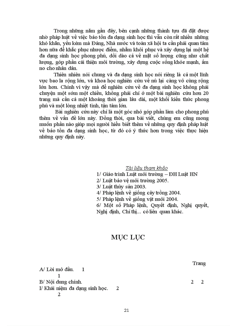 image for page Đánh giá thực trạng pháp luật về bảo tồn đa dạng sinh học ở nước ta